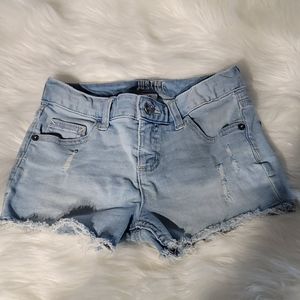 Justice distressed shorts